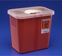 Kendall Sharps Container with Rotor Lid – 2 Gallon