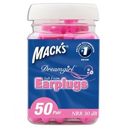 Mack’s Ear Care Dreamgirl Soft Foam Earplugs, 50 Count