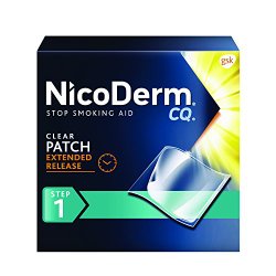 NicoDerm CQ Clear Nicotine Patch 21 milligram (Step 1) Stop Smoking Aid 14 count