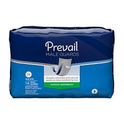 Prevail For Men Male Guards, Very Absorbent, 14 Pads (Pack of 9)