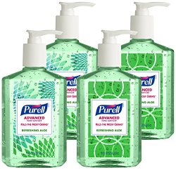 Purell 9674-06-ECDECO Advanced  Design Series Hand Sanitizer, 8 oz Bottles (Pack of 4)
