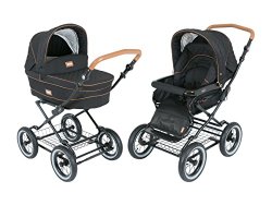 Roan Kortina Luxury Edition Classic Pram Stroller 2-in-1 with Bassinet and Seat (graphite)