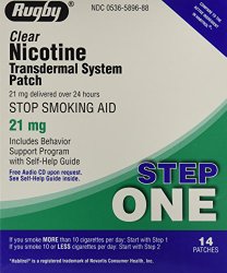 Rugby Nicotine Transdermal System Step 1 (21mg) – 14 Patches