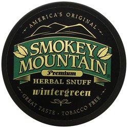 Smokey Mountain Snuff 10 Can Box (Wintergreen)