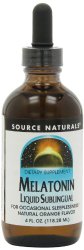 Source Naturals Melatonin Liquid, Natural Orange Flavor, 4 Ounce (Pack of 2)