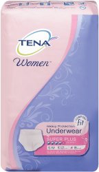 TENA for Women Heavy  Super Plus Absorbency Protection Underwear, Small/Medium, 18 Count