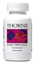 Thorne Research – Basic Prenatal – Folate Multivitamin for Women – 90 Vegetarian Capsules