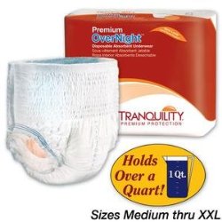 Tranquility 2115 Premium OverNight Pull On diapers (medium) 72/case