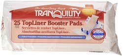 Tranquility TopLiner Booster Pad Medium Diaper Inserts Case/100 (4 bags of 25)