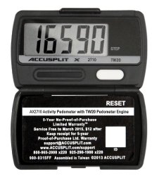 ACCUSPLIT AX2710 Accelerometer Pedometer-Steps only