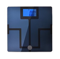 AGPtek Digital 4.3 Inch Backlit LCD Display Bluetooth Body Fat Scale w/ Free Apps for iOS, Android Phone & Tablet- Body Composition Analyzer, Smart Body Analyzer