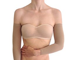 Bioflect® FIR Therapy Micromassage Anti Cellulite Compression Slimming Arm Sleeves (Beige)