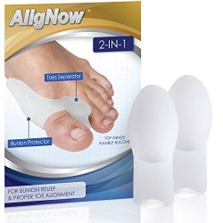 Bunion Relief Pack – 2 Bunion Pads Toe Spreaders – For Pain Relief and Proper Toe Alignment