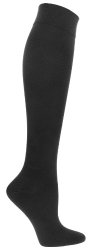 Compression Socks | Womens Black Compression Stockings (Sock size 9-11, Ladies shoe sizes 4-11, Men shoe sizes 5-9)