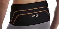 Copper Fit Back Pro Compression Lower Back Support Belt Lumbar (Small/Medium Waist 28-39)