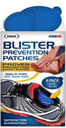 ENGO Blister Prevention Patches, Oval 6 Pack (6 Count) – Running Shoes, High Heels, Hiking Boots