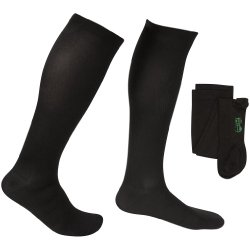 EvoNation Men’s USA Made Graduated Compression Socks 20-30 mmHg Firm Pressure Everyday Support Stockings (Large, Black)