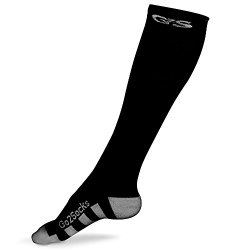 Go2 Compression socks for Women and Men running calf graduated compression Relieves swelling for nurses travel sports,black,medium