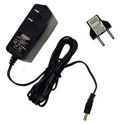 HQRP AC Power Adapter for Omron Healthcare 5 Series / 7 Series / 10 Series / 10 Series+ Upper Arm Blood Pressure Monitor plus HQRP Euro Plug Adapter