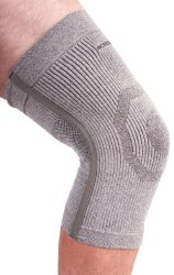 Incredibrace Compression Athletic Bamboo Charcoal Knee Sleeve-XL-Gray