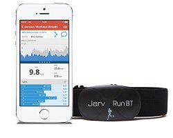 Jarv Premium Bluetooth Wireless heart rate monitor (Chest Belt) for iPhone 5s/ 6/6s/6 plus/6s plus other Bluetooth devices (iOS only) Black (Soft strap)