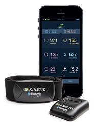 Kinetic inRide Watt Meter with Heart Rate Monitor System, Black