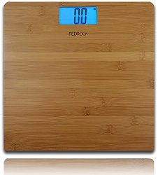 Modern Bamboo Weighing Body Scale 2014 Product 400lb capacity Digital Blue Backlight LCD screen decor for Bath, Kitchen, & Living room
