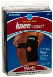 Mueller Adjustable Knee Support One Size Fits Most, 1-Count Package