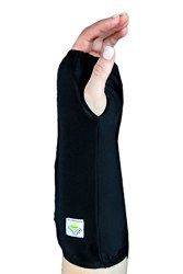 My Recovers Arm Cast Cover Protector, Fashion Cast Cover in Black for Short Arm Cast or Medical Wrist Brace, Made in USA, Orthopedic Products Accessories (Medium)