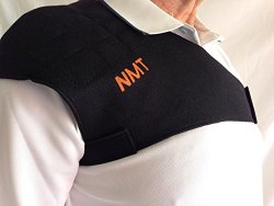 “NMT Shoulder Brace” ~ Pain Relief, Posture, and Healing ~ New Adjustable Black Support for Men & Women ~ Natural Tourmaline Remedy for Joint Pain & Frozen Shoulder.