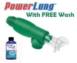 PowerLung TRAINER Breathing Active Series Trainer With FREE PowerLung Washe
