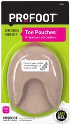 PROFOOT Toe Pouch Cushions, Women’s 6-10, 1 Pair
