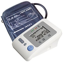 RMS FDA Approved Digital Automatic Arm Blood Pressure Monitor & Heart Rate Monitor with Pressure Rating Indicator (Medium Cuff 8.6″-14.2″)