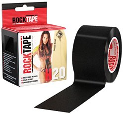 Rocktape Kinesiology Tape for Athletes, H2O Black, 2″ x 16.4′