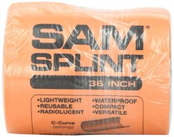 SAM Rolled Splint 36″, Orange/Blue