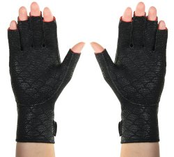 Thermoskin Premium Arthritic Gloves Pair, Black, Medium