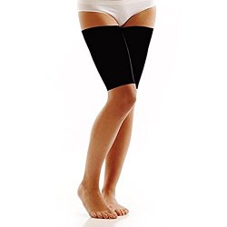 Thigh Compression Sleeves Pair: Men, Women & Youth Hamstring Pain/ Quad Support & Recovery – Reduce Groin Strains & Cramps – For Tennis, Soccer, Basketball Sports