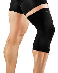 Tommie Copper Men’s Recovery Refresh Knee Sleeve, Black, Large