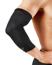 Tommie Copper Men’s Recovery Vantage Elbow Sleeve, Black, Large