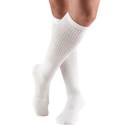 Truform 1933, Athletic Compression Socks, Over the Calf Length, 15-20 mmhg, White, X-Large (Pack of 2)