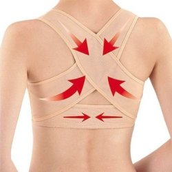UZZO 2014 New Especially Designed X Type Pattern for Female Chest Breast Support Back Posture Correction Adjustable Breast Shape (M)