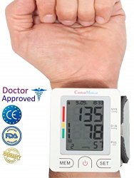 Wrist Blood Pressure Monitor -Doctor tested & endorsed; Accurate Blood Pressure Readings, Detects Irregular Pulse & Heart Rates, High & Low BP. Memory Function, Easy & accurate: Home and Travel use