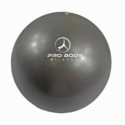 ProBody Pilates Silver Mini Exercise Ball – Premium 9-Inch Stability Ball for Pilates, Yoga, Training and Physical Therapy