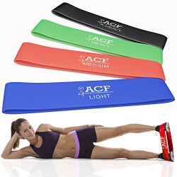 ACF 4 Exercise Bands – Resistance Loop Bands for Fitness and Stretching Workouts