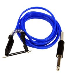 Blue Element Premium Silicone Clip Cord 6ft Long works with Mono Plug Tattoo Power Supply