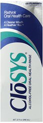 Closys Alcohol Free Mouthwash with Flavor Control, 32oz (Pack of 2)