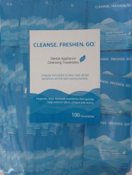 Dental Appliance Cleansing Towelettes (3 Month Supply) (100 Ct Bulk Bag)