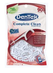 Dentek Complete Clean Floss Picks, 90 Count (Pack of 6)