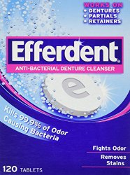Efferdent Anti-Bacterial Denture Cleanser-120 Count
