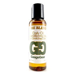 Gauge Gear® “The Blend” Daily Oil Conditioning Mix for Piercing Aftercare Used for Plugs Tapers Expanders